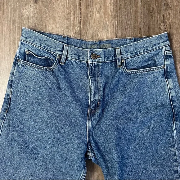 Harley-Davidson Men’s Relaxed Blue Jeans Classic Fit Size 40 x 30 - Picture 3 of 10